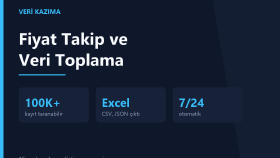 Veri kazıma ve fiyat takip sistemi