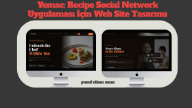 Geliştirdiğim "Yemac" Uygulamasının Web Site Tasarımı