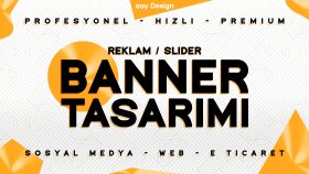 profesyonel ve dikkat çekici Reklam Banner tasarlarım