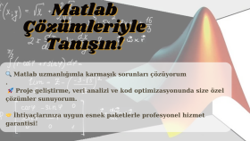 Matlab alanında yardımcı olabilirim