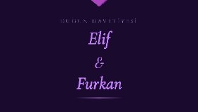 Elif & Furkan - Dijital Düğün Davetiye Sitesi