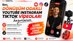 dönüşüm odaklı youtube instagram tiktok videoları hazırlarım