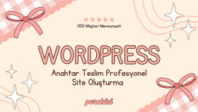 anahtar teslim profesyonel WordPress site hazırlarım