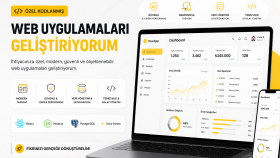 ihtiyacınıza özel web uygulamaları geliştiriyorum