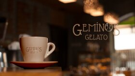 Geminos Gelato Logo Tasarımları