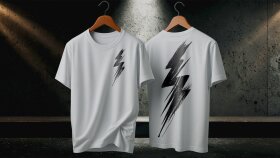 Oversize beyazt-shirt için istenilen stilde baskı