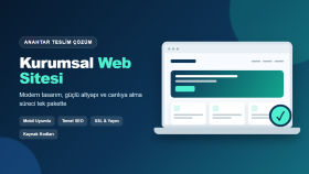 işletmenize özel kurumsal web sitesi geliştiririm