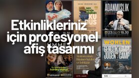 etkinlikleriniz için profesyonel afiş tasarımı yaparım