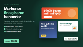 markanıza özel profesyonel banner ve reklam tasarımı yaparım