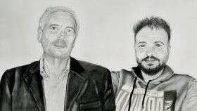 İki Kişilik Karakalem Portre
