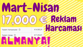 Almanya - Google 2 Ayda 170,000 TL Reklam Harcaması