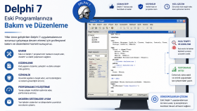 Delphi 7 deki programlarınıza bakım ve düzenleme yaparım