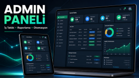 özel admin paneli ve iş takip sistemi geliştiririm
