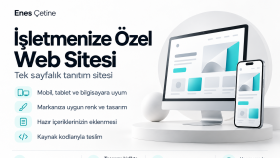 modern ve mobil uyumlu tek sayfalık web siteler tasarlıyorum