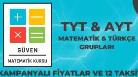 Güven Matematik Kursu için logo ve reklam afişi