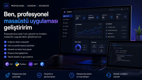 profesyonel masaüstü uygulaması geliştiririm