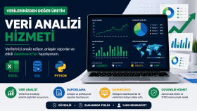 verilerinizi analiz eder ve raporlar hazırlarım