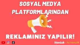 Sosyal Medya Platformlarından Reklamınız Yapılır