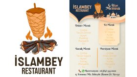 İslamBey Restoran İftar Menü Tasarımı