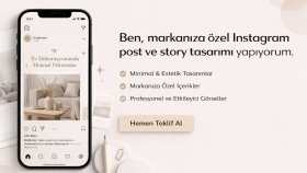 markanızı yansıtan Instagram tasarımları yapıyorum