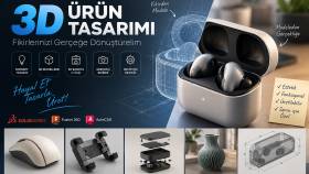 ürün ve prototiplerinizi 3 boyutlu tasarlayabilirim