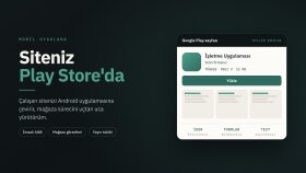 web sitenizi android uygulamasına dönüştürürüm
