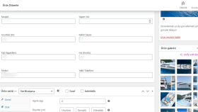 Yat Kiralama Firması İçin Woocommerce Ürün Girişi