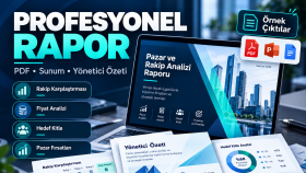 işiniz için veri odaklı pazar ve rakip analizi yaparım