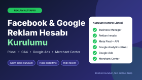 Facebook ve Google reklam hesabı kurulumunu yaparım