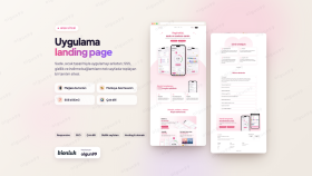 Uygulama Landing Page – Sade ve Markaya Özel Tasarım