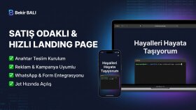 reklamlarınız için satış odaklı landing page hazırlarım