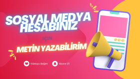 sosyal medya hesabınız için metin yazabilirim