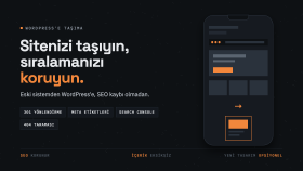 web sitenizi SEO kaybı olmadan WordPress'e taşırım