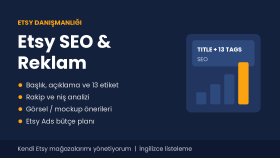 Etsy mağazanız için SEO ve reklam danışmanlığı veririm