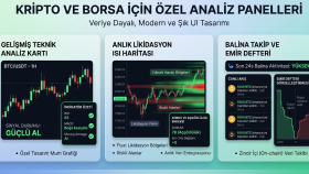 borsa ve kripto için analiz panelleri geliştiririm