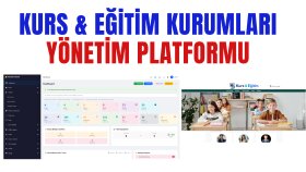 kurs ve eğitim kurumları özel yönetim platformu kurarım