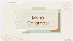 Şık ve İşlevsel Menü Tasarımı