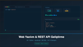 web sitesi, backend, bug fix ve REST API geliştirme yaparım