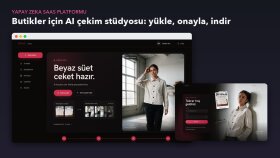 Butikler için yapay zeka çekim stüdyosu (SaaS)