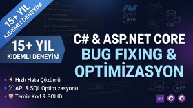 ASP.NET Core ve C# projelerinizdeki hataları çözerim