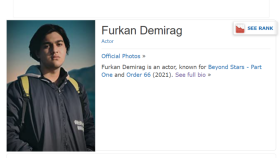 imdb profil oluşturuyoruz