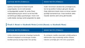 Özbekçe - Türkçe Profesyonel Metin Çevirisi ve Lokalizasyon