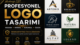 markanıza özel modern ve profesyonel logo tasarlarım