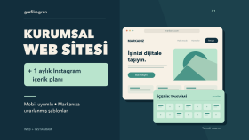 kurumsal web sitesi ve Instagram içerik planı hazırlarım