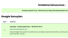 Antalya Sepetli Vinç