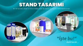 her alana uygun stand tasarımları yapıyorum