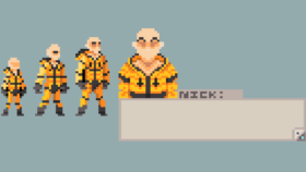 pixel art karater tasarımı ve animasyonları yapıyorum