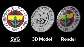 Logo-->3D Model Örnek