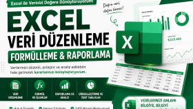 Excel veri düzenleme, formülleme ve raporlama yapabilirim