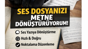 video ve ses kayıtlarınızı yazıya dökebilirim